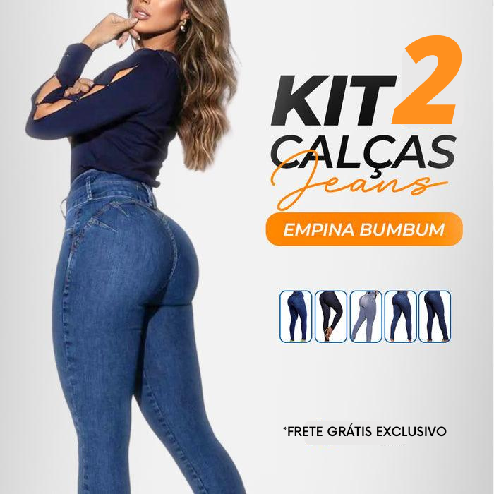 Kit 2 Calças Jeans Modeladoras - A mais querida do momento!