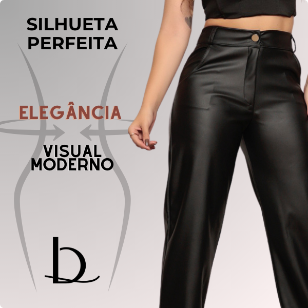 Calça Feminina de Couro Mariah